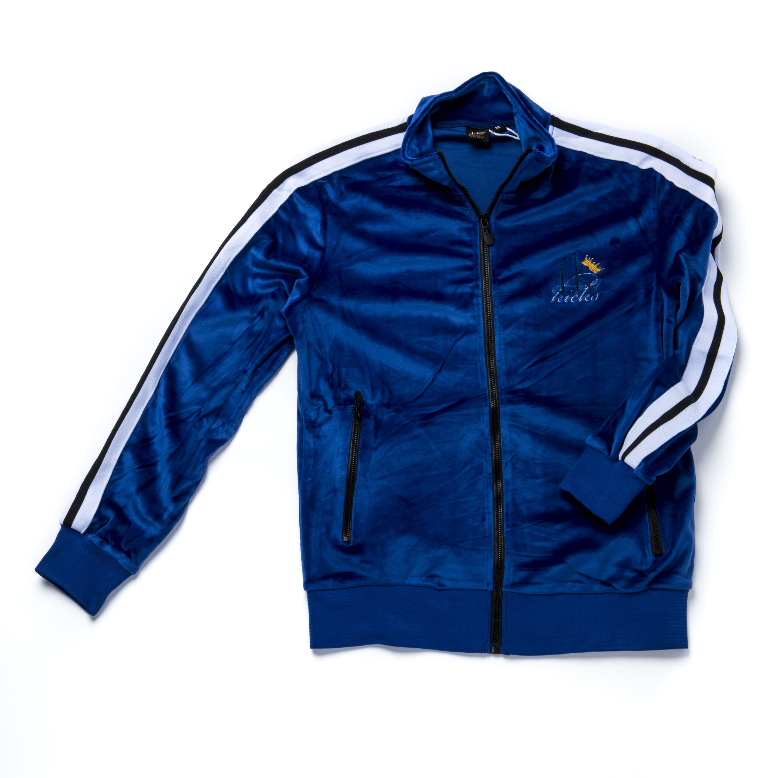 Blue Velour Tracksuit Jacket